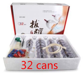 Vacuum Cans Apparatus Cheap 32 Curve Massagers Relax Therapy Kit Cupping Pumps Pull Pieces Suction Out Cups Vacuum Chinese