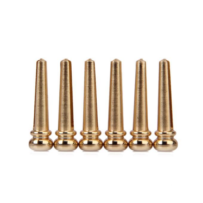 6pcs Brass Bridge Pins For Acoustic Guitar Great Gift For Guitarist