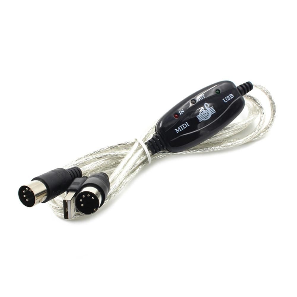 2m USB MIDI Cable Converter Music Editing Keyboard Adapter-
