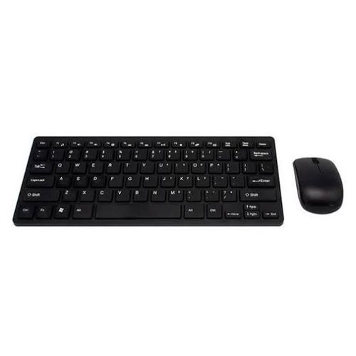 Ultra-Thin Mini Wireless Keyboard And Mouse Combo Black