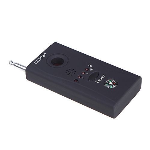New Anti-Mini CC308 With Multi-Detector Full-Range All-RoundDetector For Hidden Mini Camera / IP Lens / GMS / RF SignalDetector Finder (Black) By HT