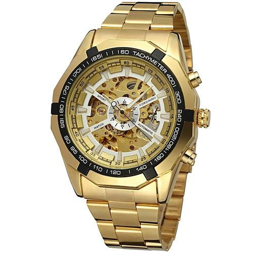 Forsining Watch Men Fashion Relogio Masculino Automatic Mechanical Gold Skeleton Vintage Watch 2018 Mens Watch Top Brand Luxury F120509 By HonTai