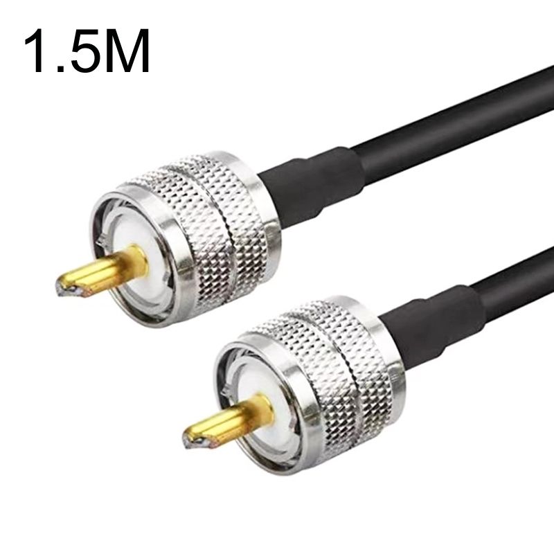 UHF Male To UHF Male RG58 Coaxial Cable, Cable Length:1.5m