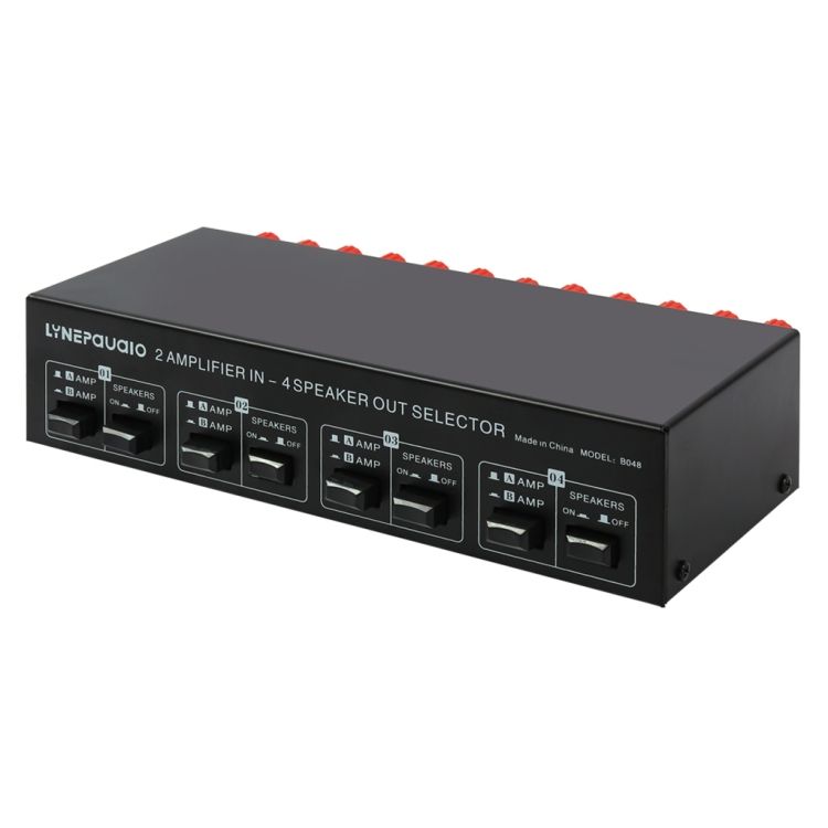 B048 2 In 4 Out Power Amplifier Speaker Switcher