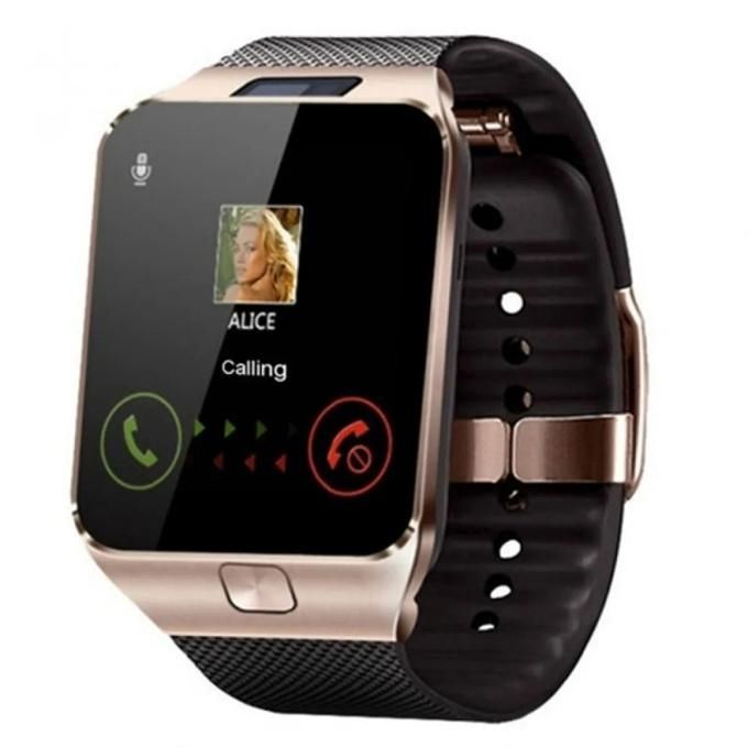 Women's Gold Smart Watch DZ09 Bluetooth Waterproof Watch