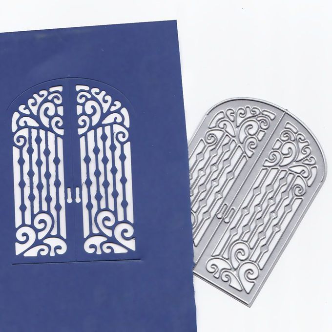 Metal Stencil Window Door  Dies DIY Scrapbooking Album Card