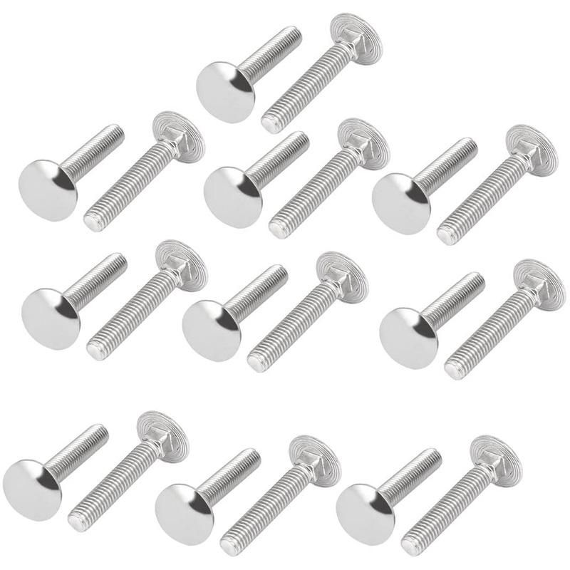 Carriage Bolt,304 Stainless Steel Fully Thread Square Neck