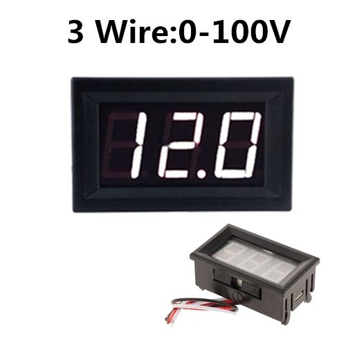 Digital Voltmeter 3 Wire DC 0V To 30V Digital Voltmeter