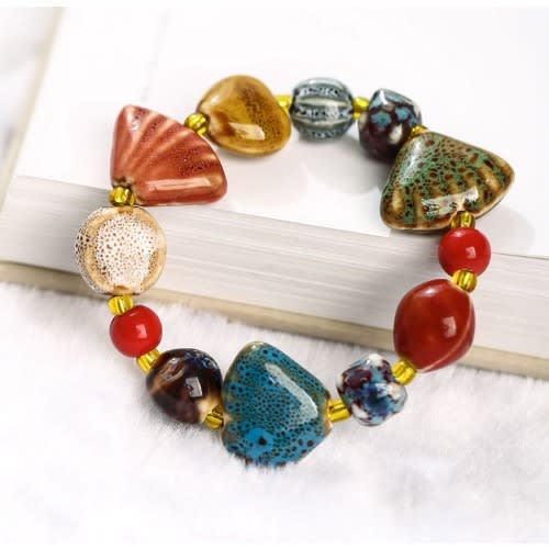 Women's Bracelet Porcelain Elastic Mix