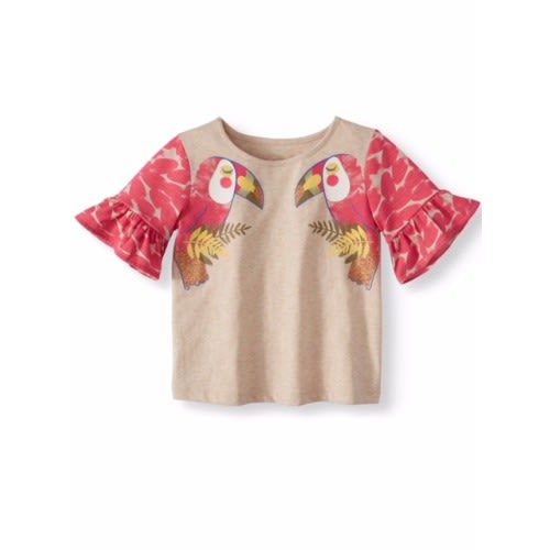 Toddler Girl Bell Sleeve Blouse Top