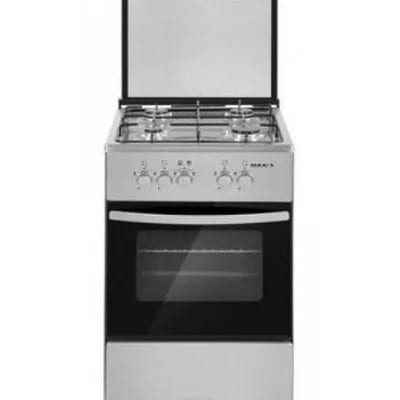 6060 Gas Cooker - 3 Burners, 1 Electric - Silver