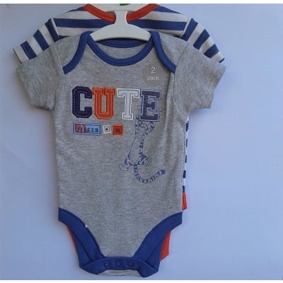 2 Pack Tigger Bodysuit - Multicolour