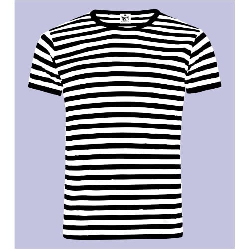 Plain Striped Classic Roundneck Tee