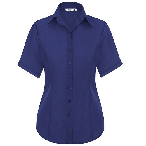 French Blue Cara Short Sleeve Easy Care Blouse