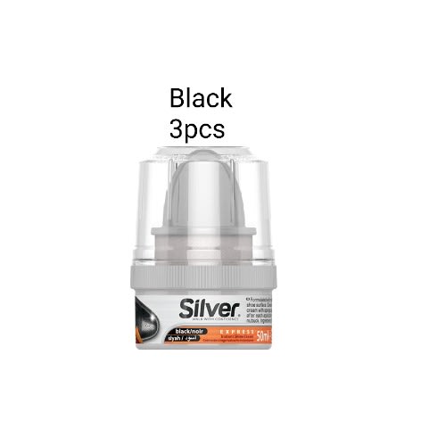 Black Shoe Cream For Leather -3pieces