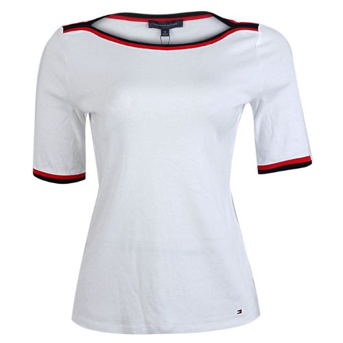Ladies Boatneck Elbow T-shirt