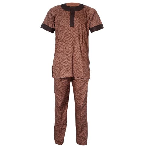 Men's Traditional Short Sleeved with Short piping