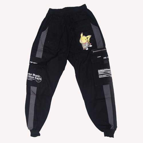 Men Cargo Patchwork Casual Jogger