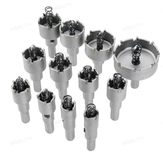 12Pcs TCT Carbide Tip Core Drill Bit Hole Saw Metalworking