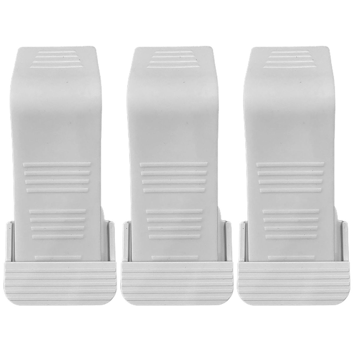 1 Set Door Security Wedge Door Security Wedge Holder Floor Protector Set White
