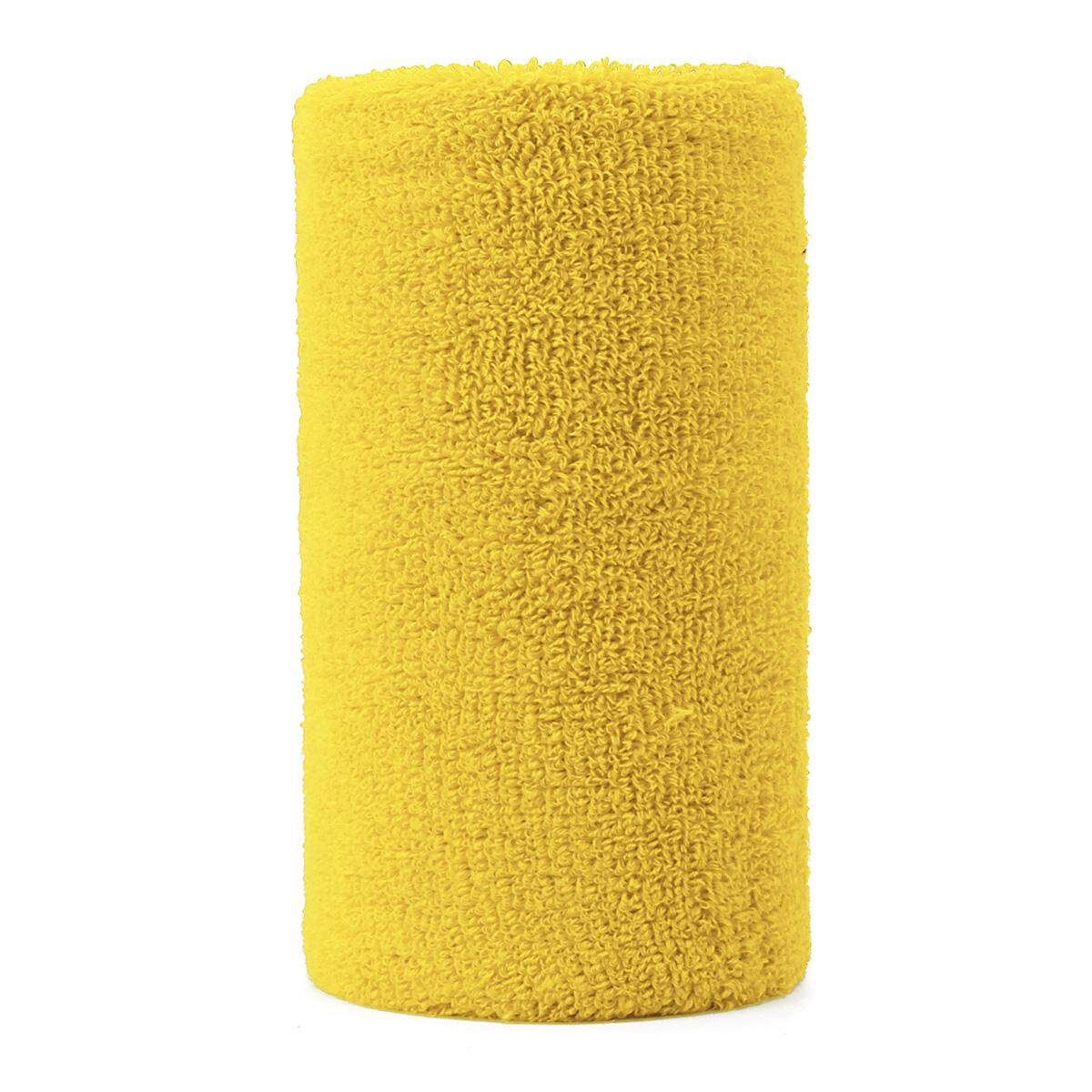 AOLIKES Towel Sweat-absorbent Wristband For Sports Tennis Basketball Badminton Wrist Yoga Sweatbands Yellow