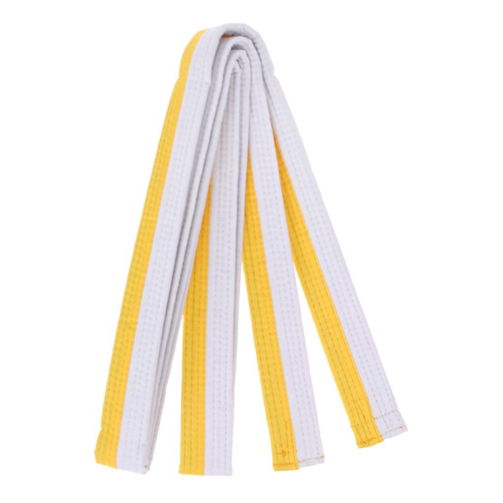Taekwondo Belt Karate Martial Arts Aikido White And Yellow