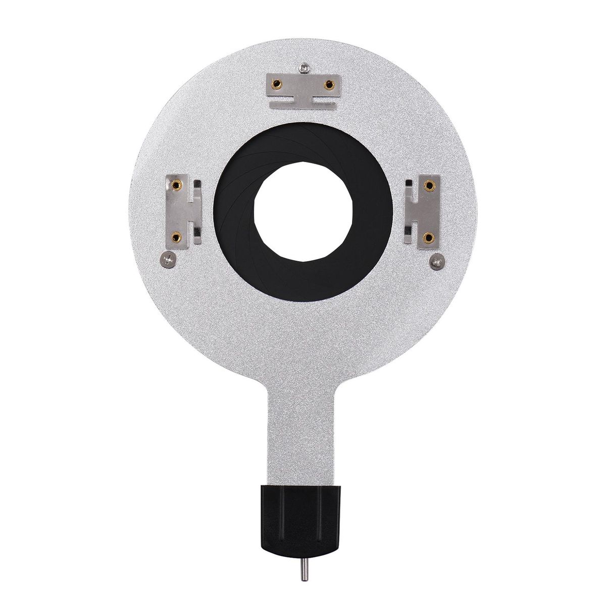 Metal Iris Diaphragm Gobo Holder Adjustable Aperture for Studio Strobe Optical Snoot Conical Focalize Condenser Photography Accessories