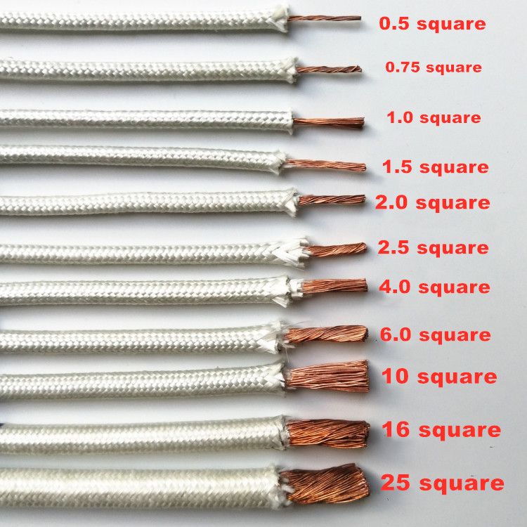 0.5- 25 Square Mica Wire Glass Fiber Braid Mica Tape Wrap Si
