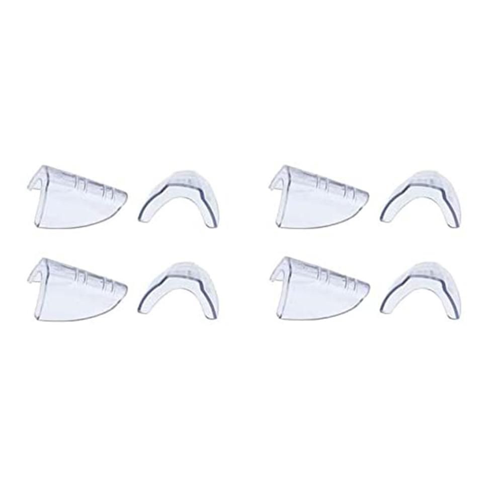 4 Pairs Eye Glasses Side Shields Slip on Clear Side Shield f