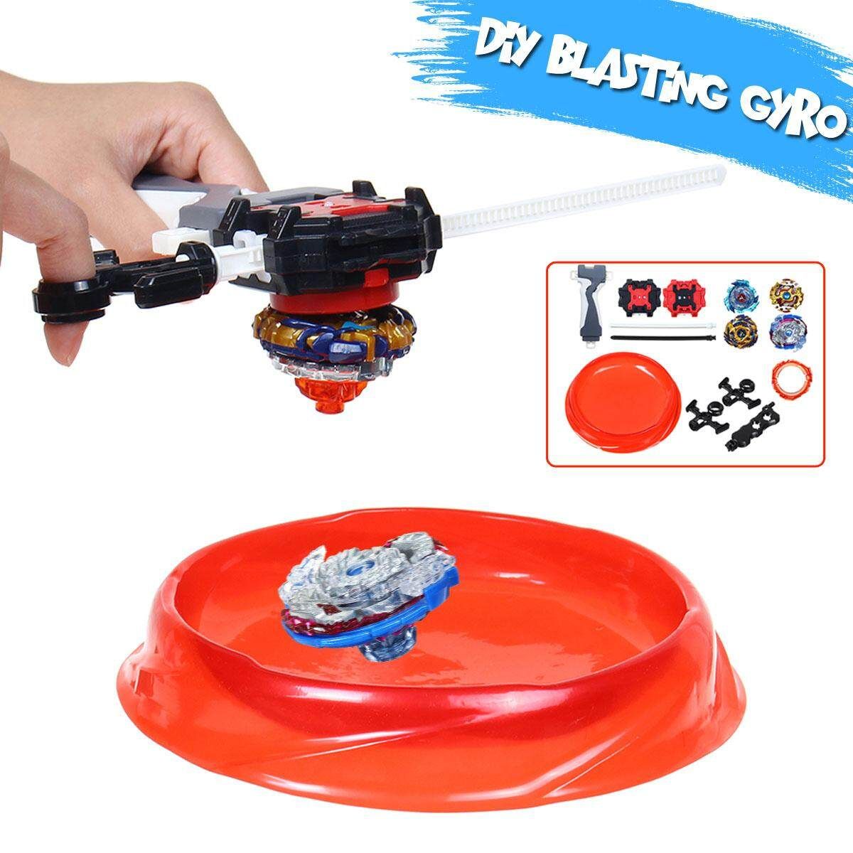 DIY Gyro With Competitive Battle Wheel Toy Handle Launch Combination