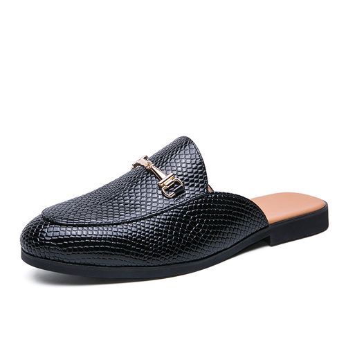 Mens Casual Half Shoes Party Footwear-Black