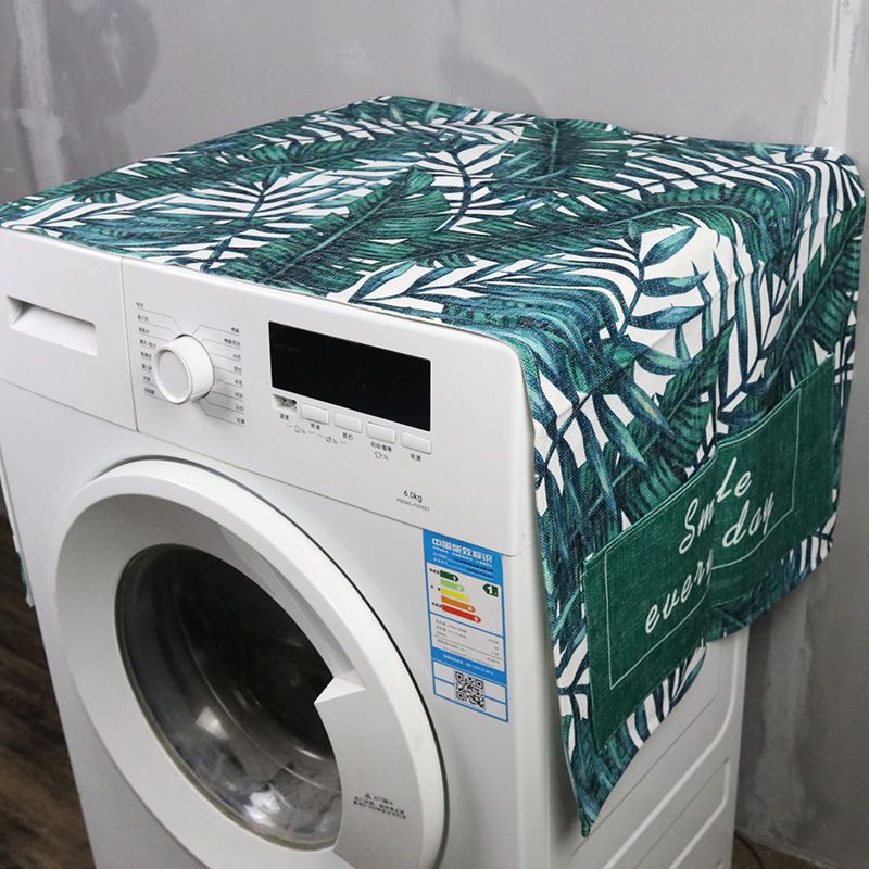 Nordic Green Plant Protective Cover Refrigerator Bedside
