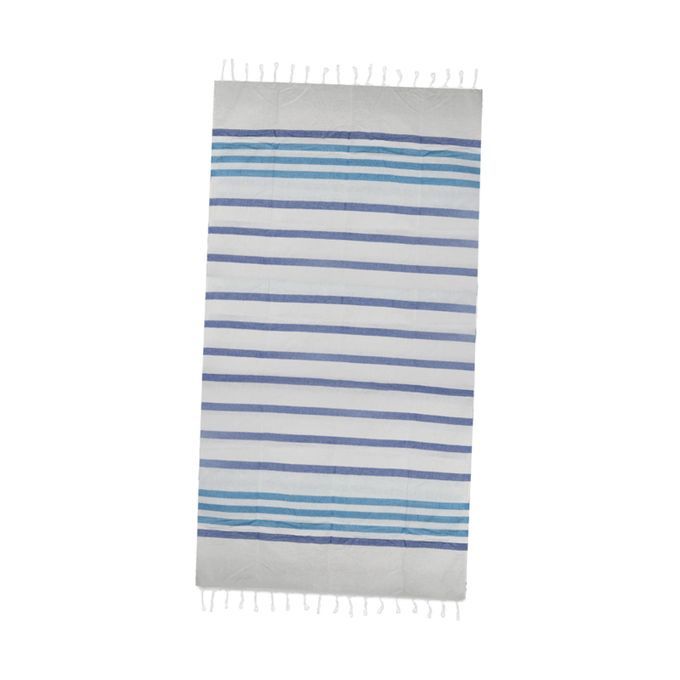 Turkish Cotton Towels Beach Bath Gym Spa Hammam Throw Mixed Blue