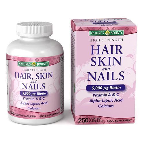 High Strength Hair, Skin & Nails Food Supplement, 250 Coated Caplets