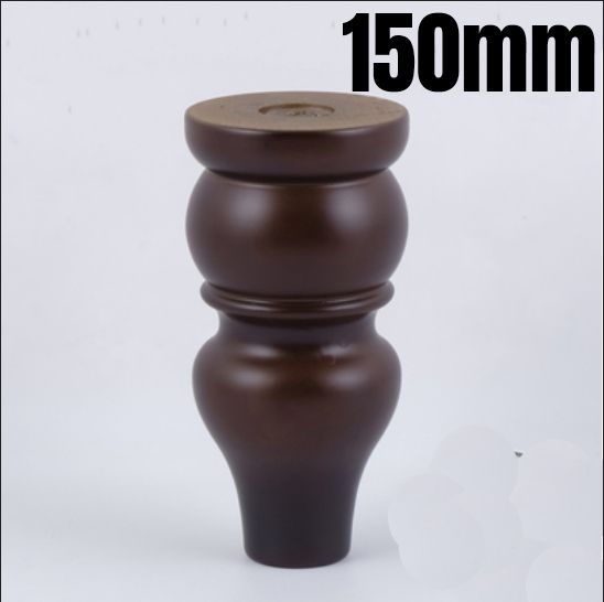 1/4PCS Furniture Legs Replacement Foot Solid Wood For Sofa Bed Table Cabinet Bathroom TV Stands Cupboard Dressing Leg 80-180mm-150mm Brown