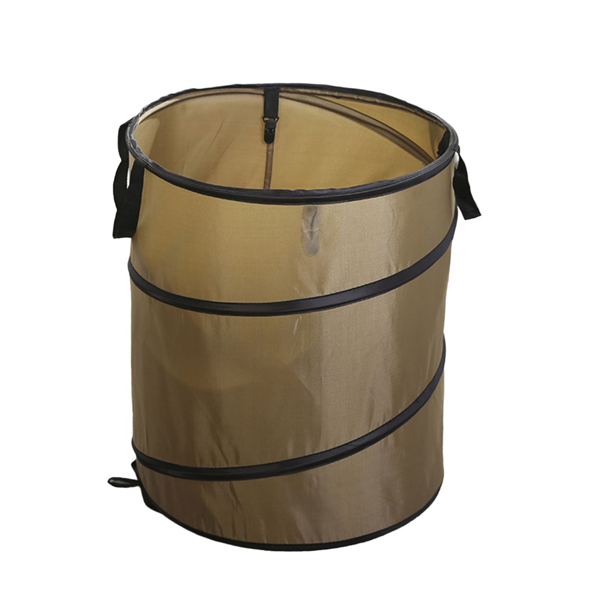 Waste Bucket Reusable Yard Leaf Bag Holder Dark Brown