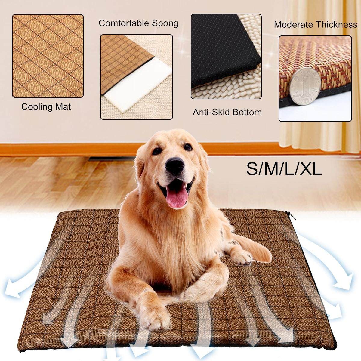 S Pet Cooling Mat Self Cool Cooling Fiber Mat Pet Dog Cat Heat Relief Non-Toxic