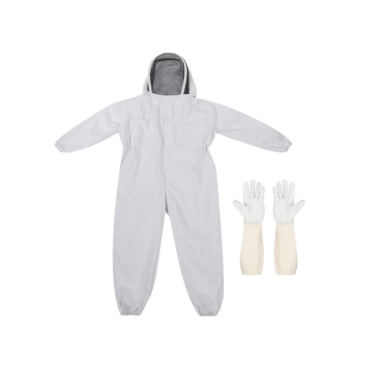 Bee Suit for Men Women,Bee Keeper with Beekeeping Gloves, XXL