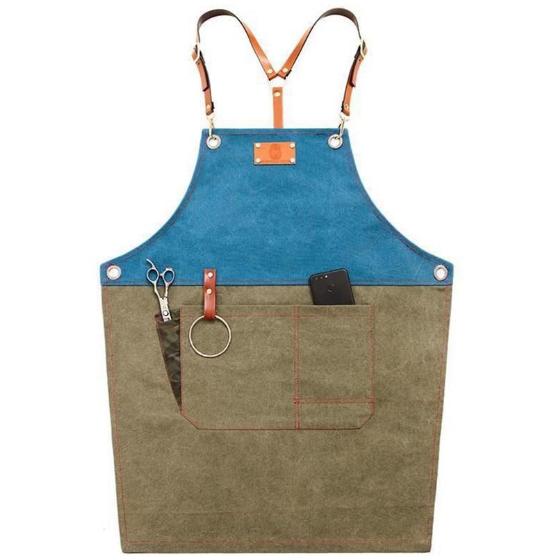 Green Fashion Women Barber Kitchen Barbecue Cooking Apron