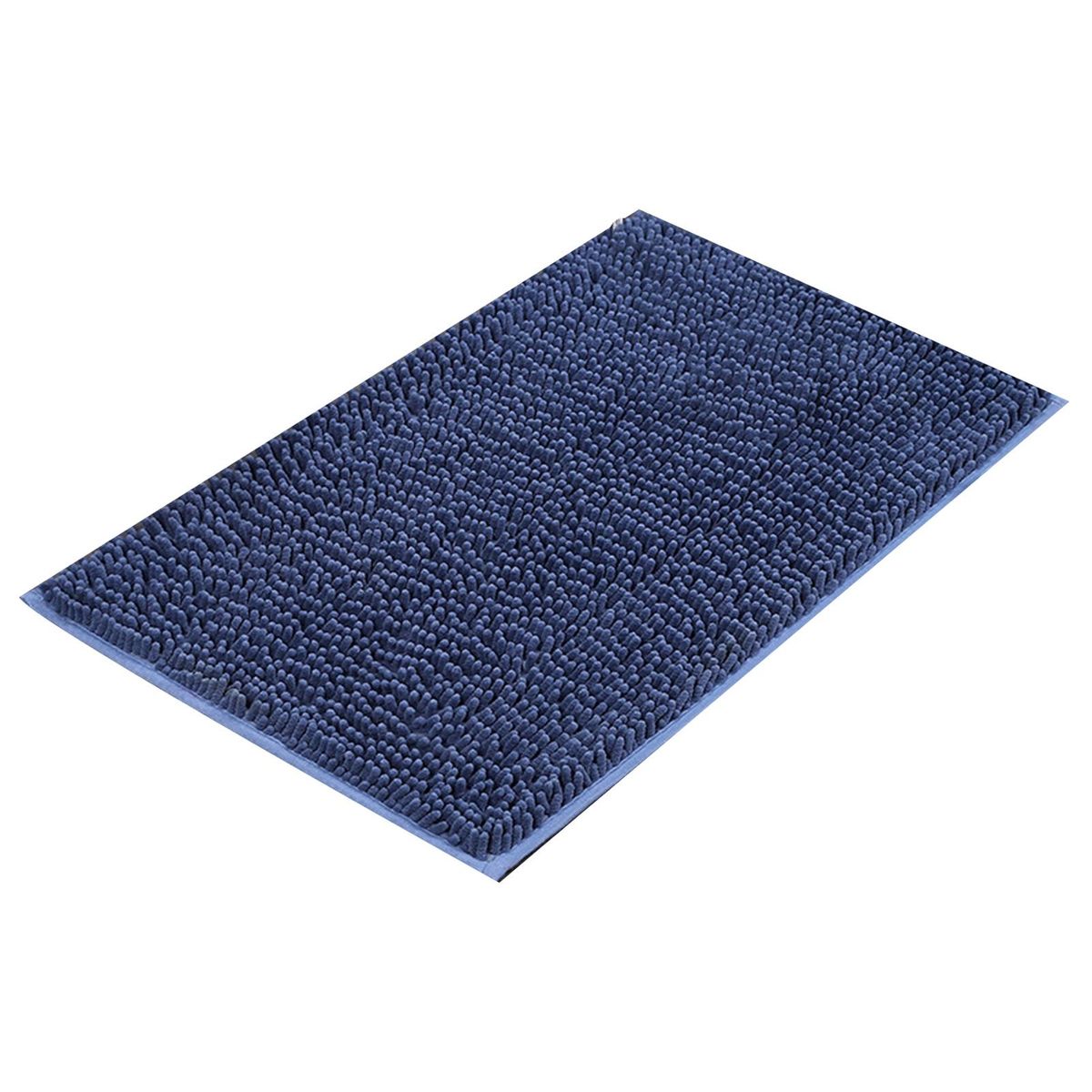 Door Carpet Short Velvet Chenille Floor Mat Door Carpet Decoration Blue