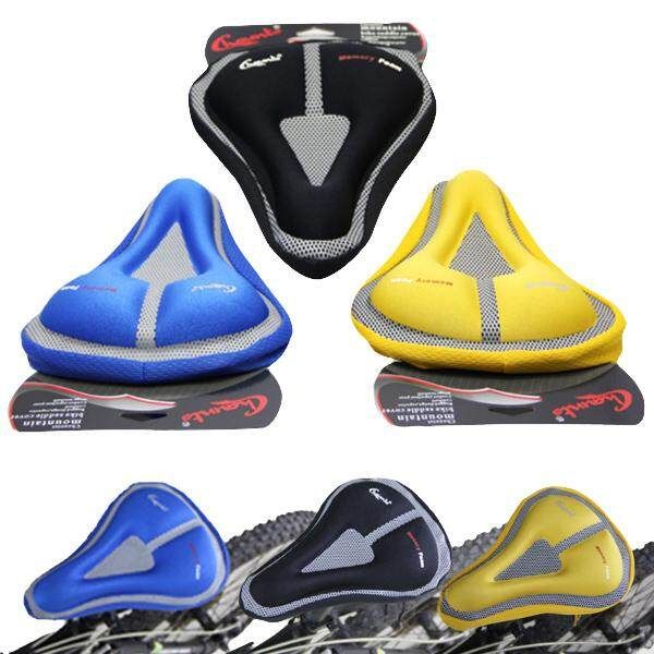 Bike Bicycle Saddle Cover Memory Foam Seat Pad Accessories Red