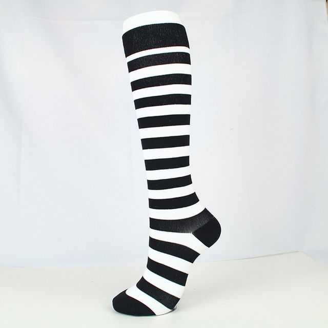 -Brothock -Medical -Pressure Black White Stripe_M EUR 35-39