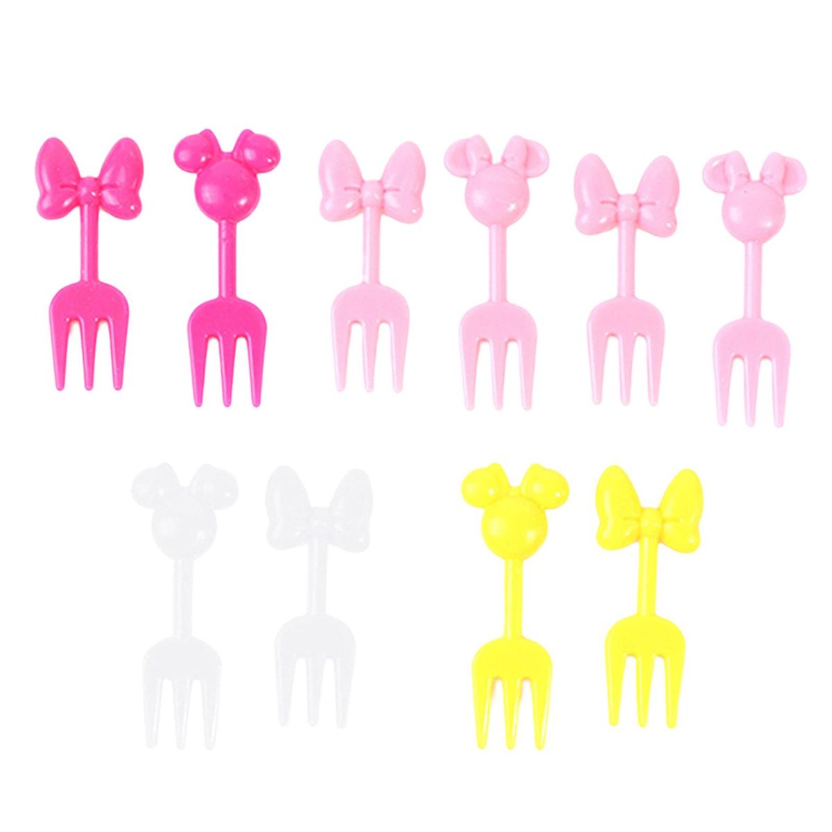 10PcsSet Cake Fork Cartoon Mouse Cake Fork
