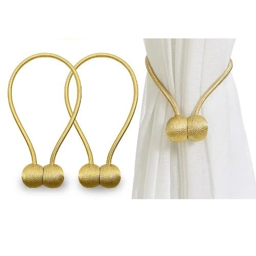 Magnetic Curtain Decorative Tiebacks Holder - Set of 2
