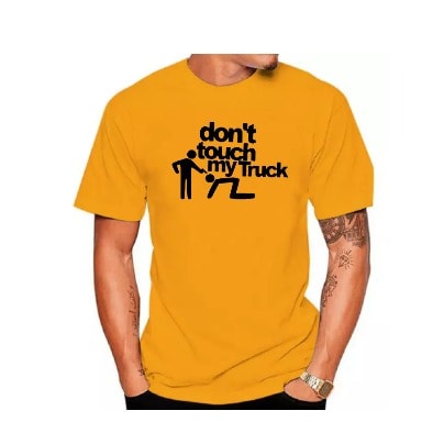 Truck Cotton T-shirt - Yellow