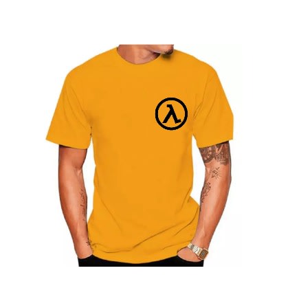 Upp Circle Print T-Shirts - Yellow