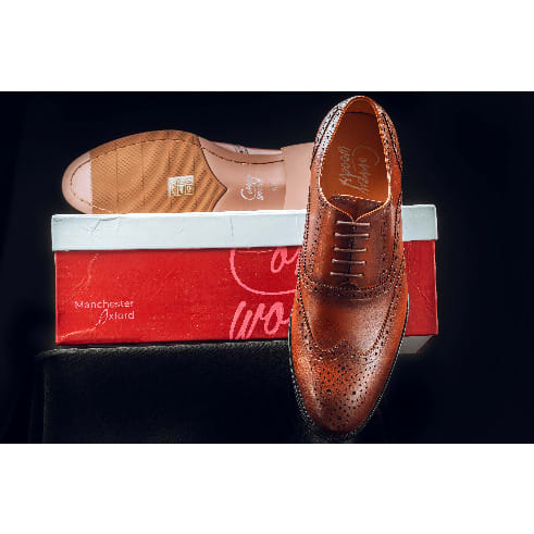 Brown Calf Leather Barcelona Brogues