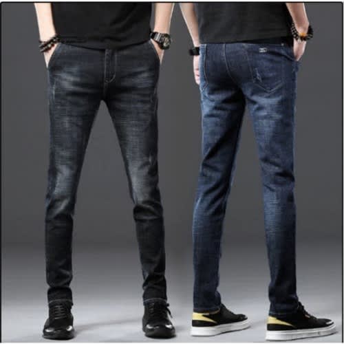 2 In 1 Stock Jeans - Black & Blue