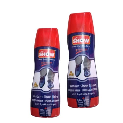 Instant Shoe Shine Liquid Polish - 2pcs - Blue