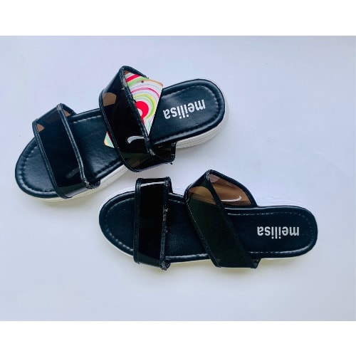 Women’s Wedge Slippers- Black